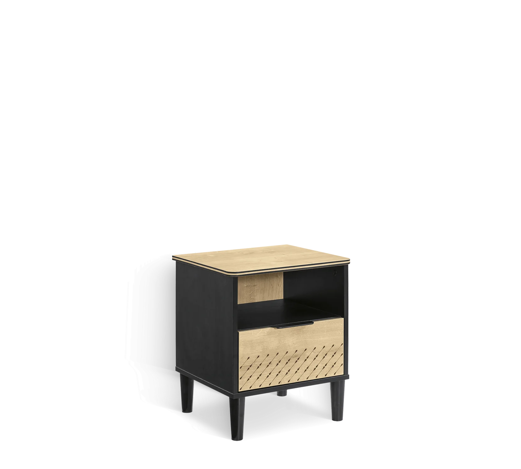 Black Nightstand Cilek Mauritius