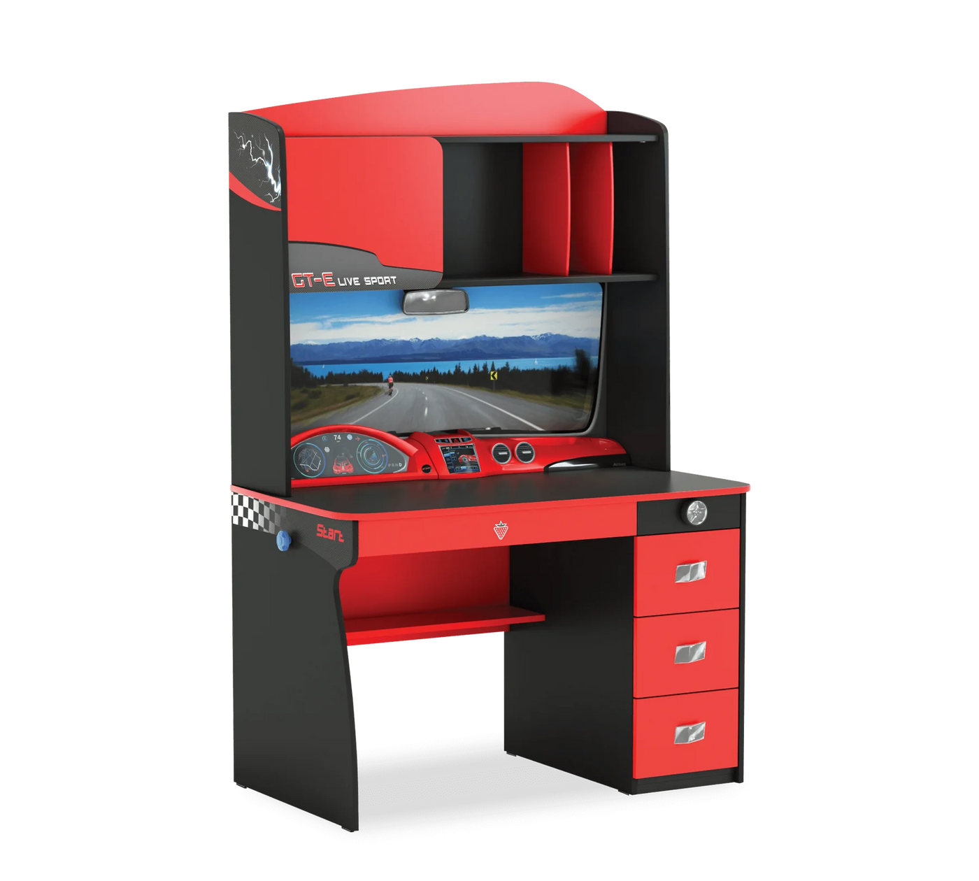 Champion Racer Concept Desk With Unit