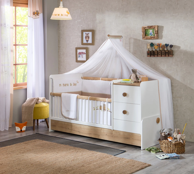 Natura Baby St Convertible Baby Bed [75x160 Cm] - On Order