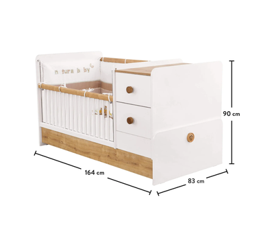 Natura Baby St Convertible Baby Bed [75x160 Cm] - On Order
