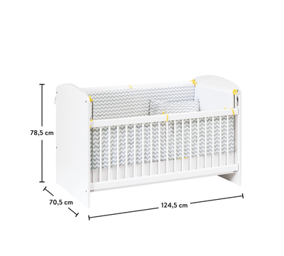 Customary Lift Bed White [60x120 Cm]