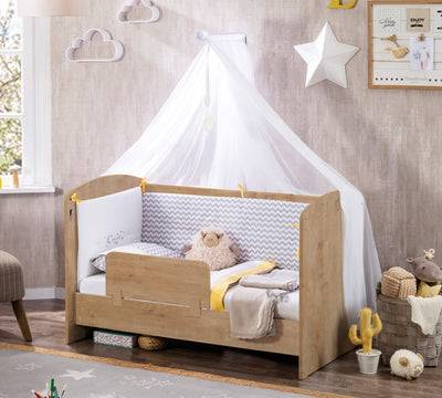 Customary Lift Bed Oak [60x120 Cm]