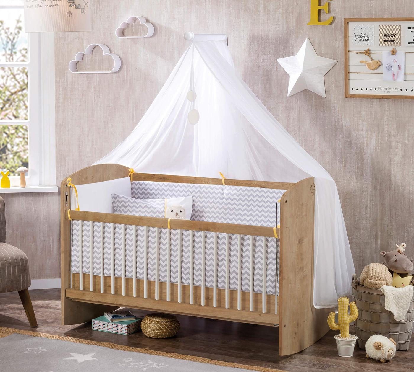 Customary Lift Bed Oak [60x120 Cm]