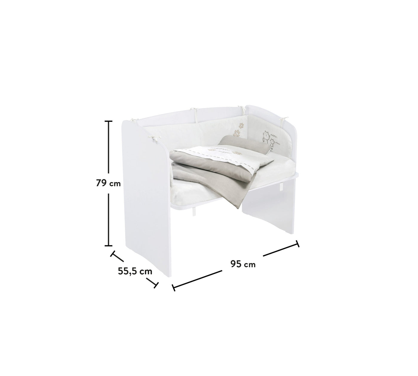 Bedside Cot [50x90 Cm] - With Mattress