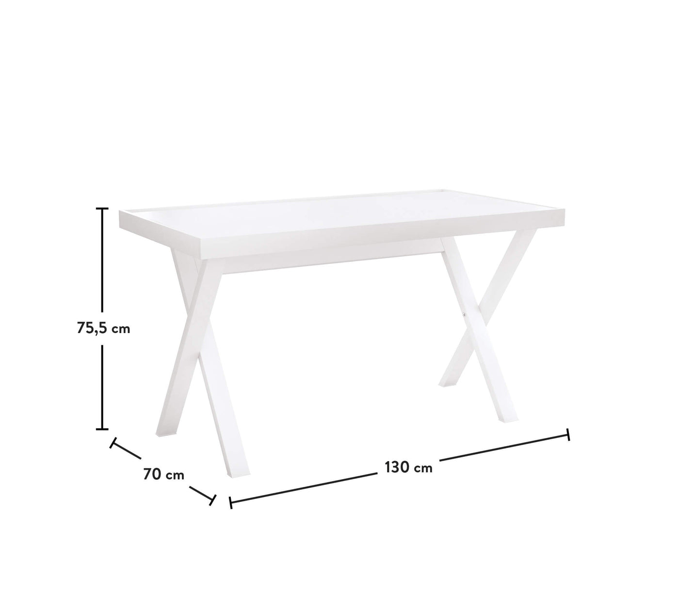Young Study Desk White - ON ORDER ONLY