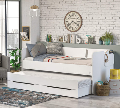 Studio Drawer Pull-out Bed White - ON ORDER ONLY