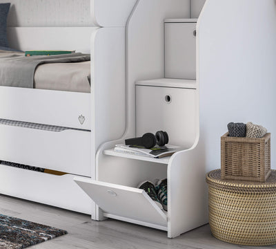 Studio Drawer Pull-out Bed White - ON ORDER ONLY