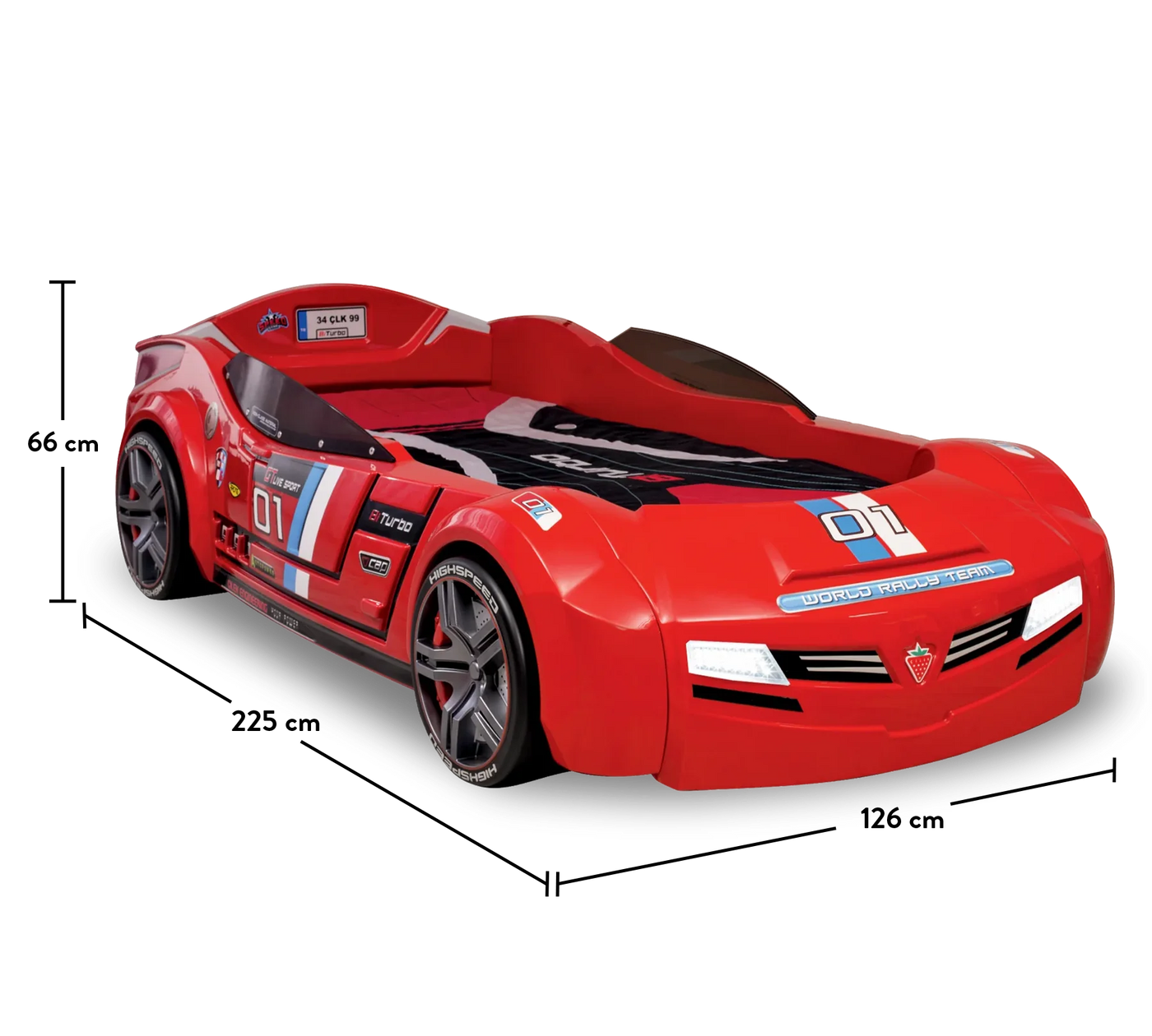 Biturbo Carbed [Red] [90x195 Cm]