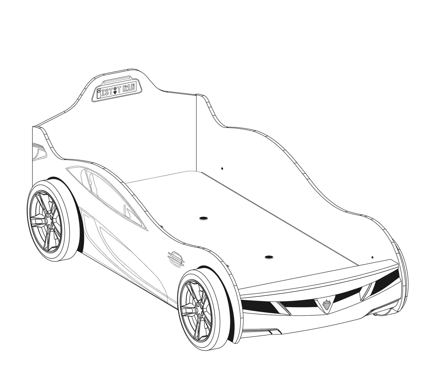 Coupe Carbed [Red] [90x190 Cm]