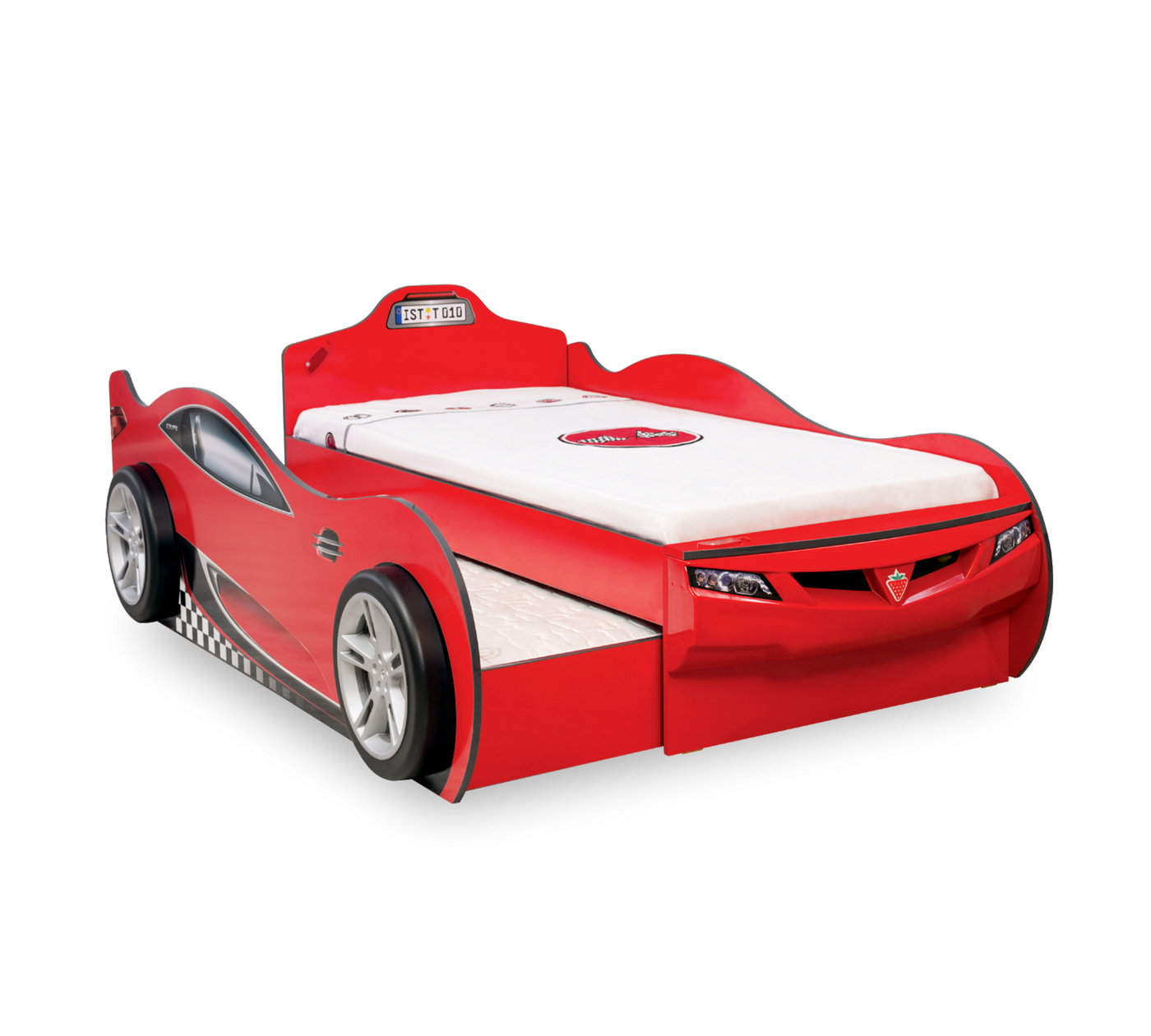 Coupe Carbed [With Friend Bed] [Red] [90x190 - 90x180 Cm]
