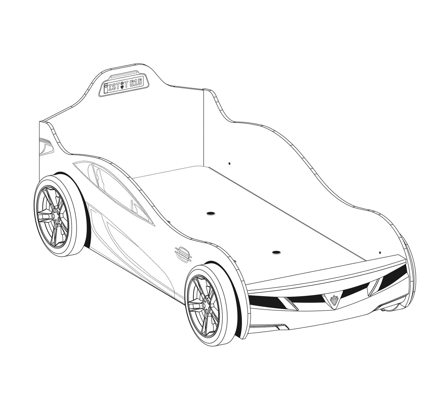 Coupe Carbed [White] [90x190 Cm]