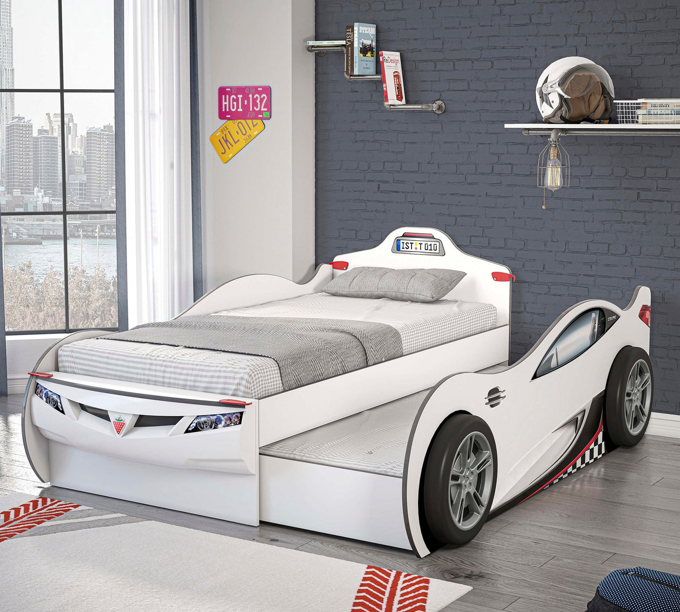 Coupe Carbed [With Friend Bed] [White] [90x190 - 90x180 Cm]