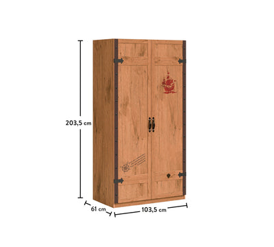 Pirate 2 Doors Wardrobe