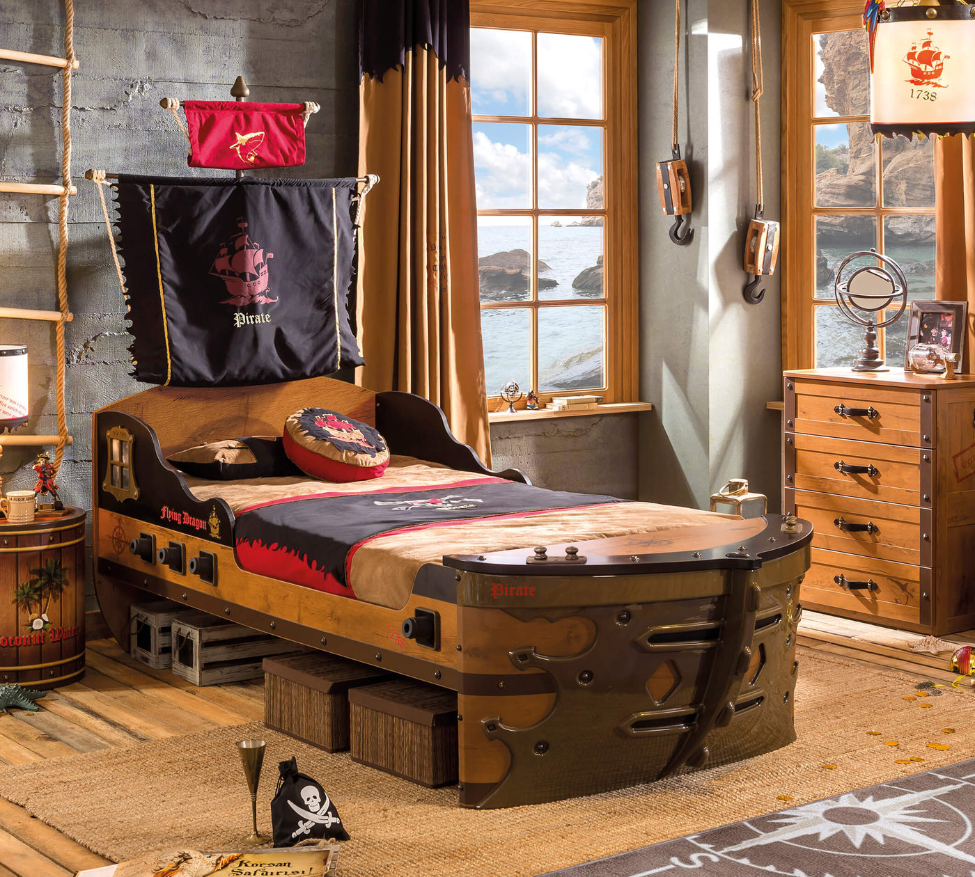 Pirate Ship Bed [S-90x190 Cm]