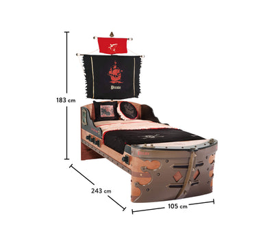 Pirate Ship Bed [S-90x190 Cm]