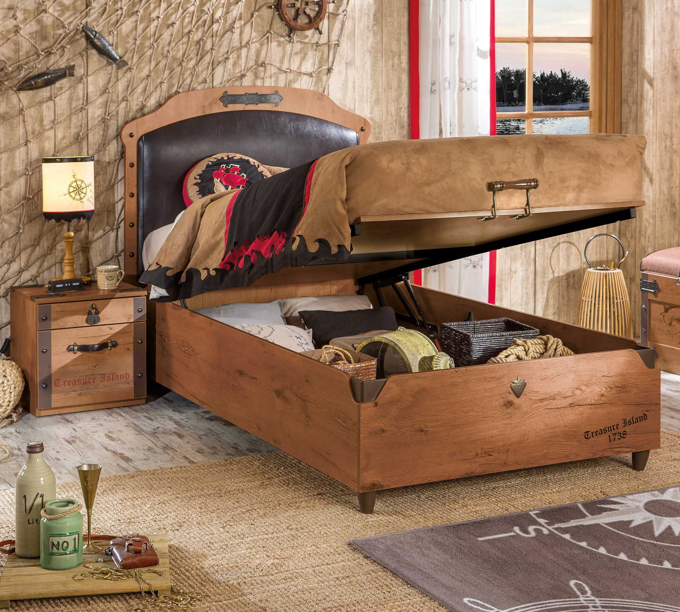 Pirate Bed With Base [100x200 Cm]