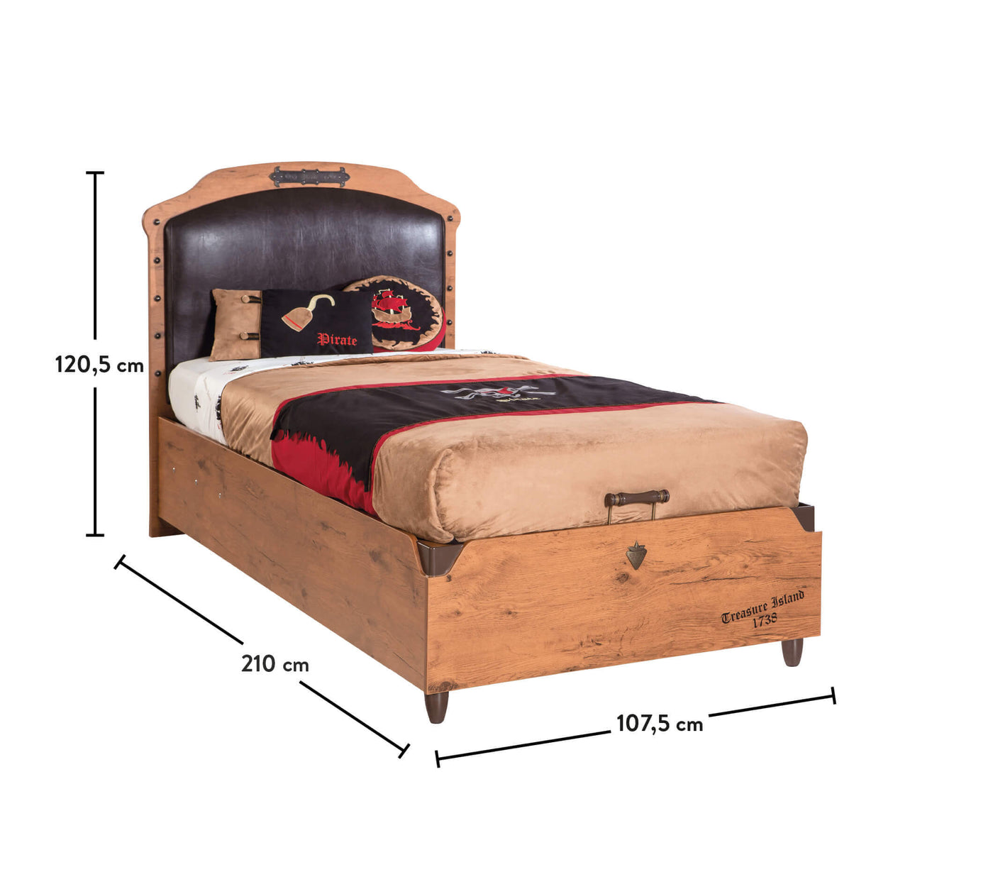 Pirate Bed With Base [100x200 Cm]