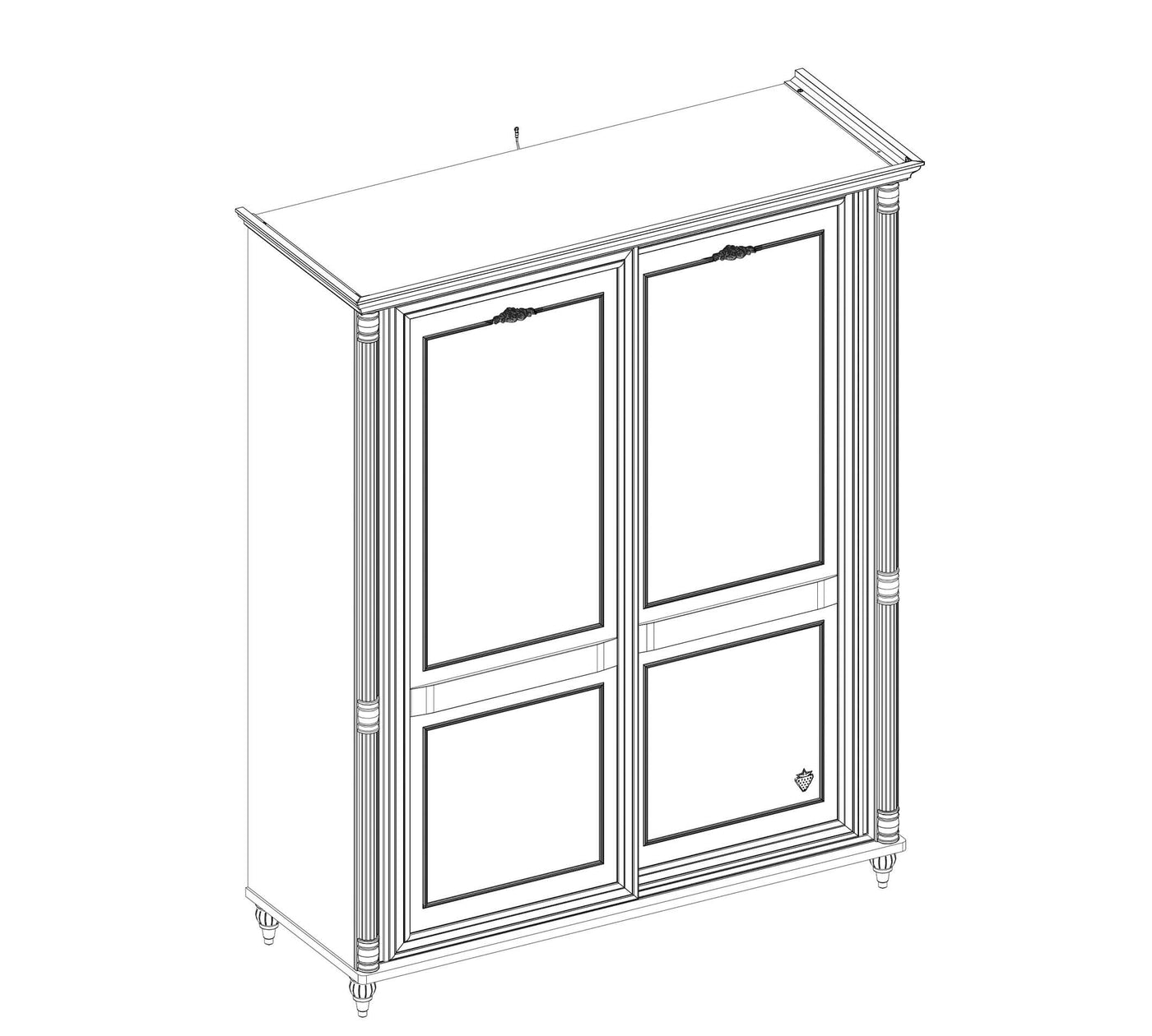 Romantic Sliding Wardrobe - ON ORDER ONLY