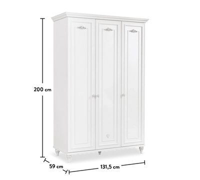 Romantica 3 Doors Wardrobe