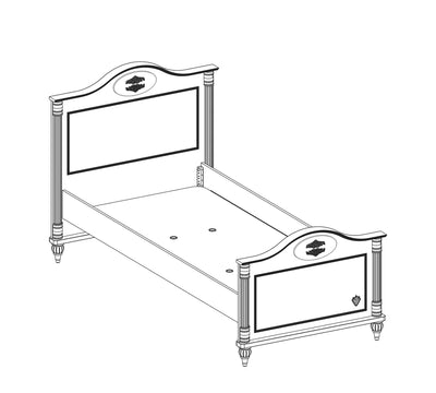 Romantic Bed [100x200 Cm] - ON ORDER ONLY