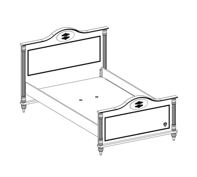 Romantic Bed [120x200 Cm]