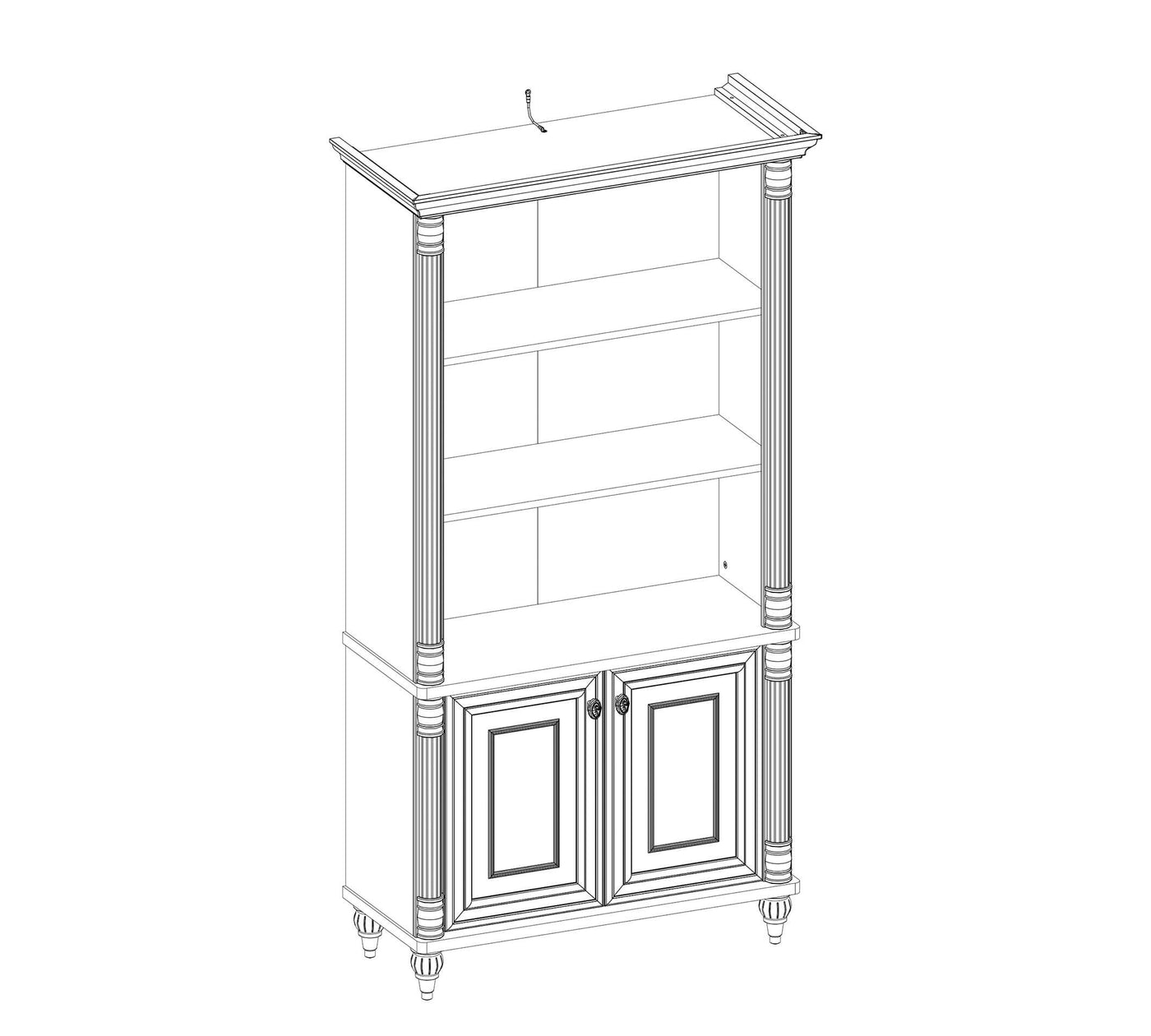 Romantic Large Bookcase