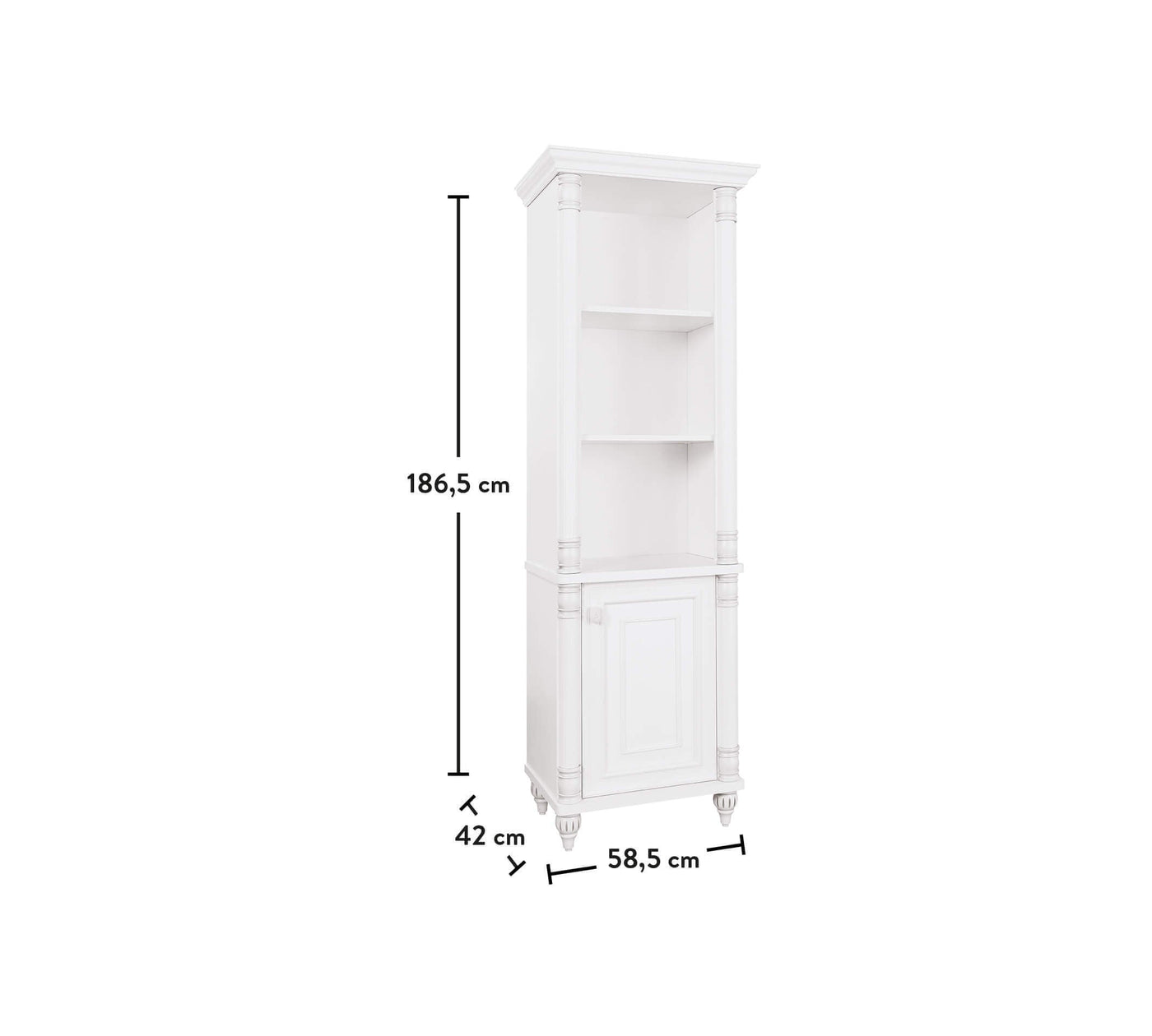 Romantic Medium Bookcase - ON ORDER ONLY