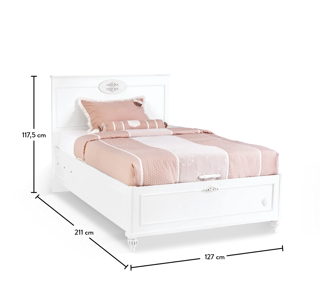Romantica Bed With Base [120x200 Cm] - ON ORDER ONLY