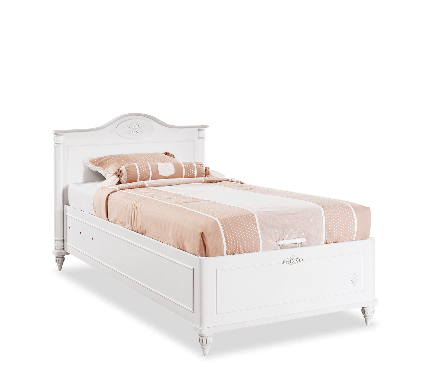 Romantic Bed With Base [100x200 Cm] - ON ORDER ONLY