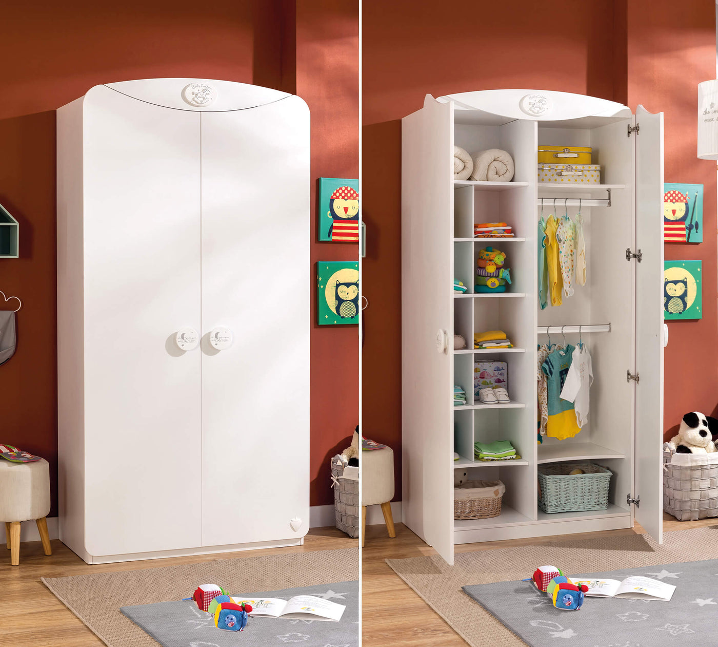 Baby Cotton Sl 2 Doors Wardrobe