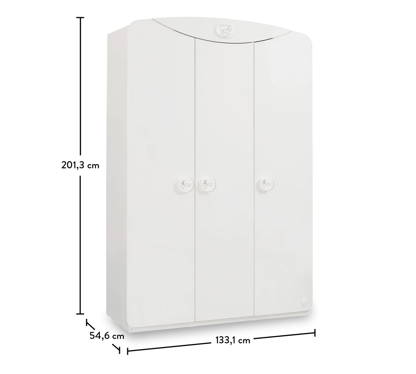 Baby Cotton Sl 3 Doors Wardrobe - ON ORDER ONLY