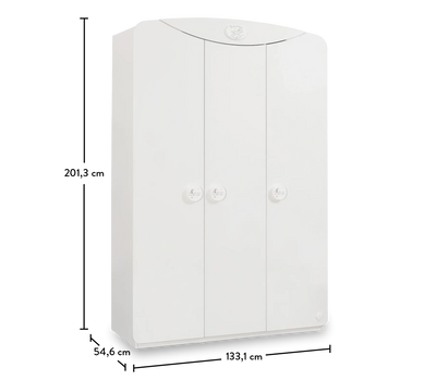 Baby Cotton Sl 3 Doors Wardrobe - ON ORDER ONLY