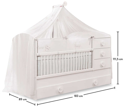 Baby Cotton Sl Growing Baby Bed (With Parent Bed) (80x180 cm)