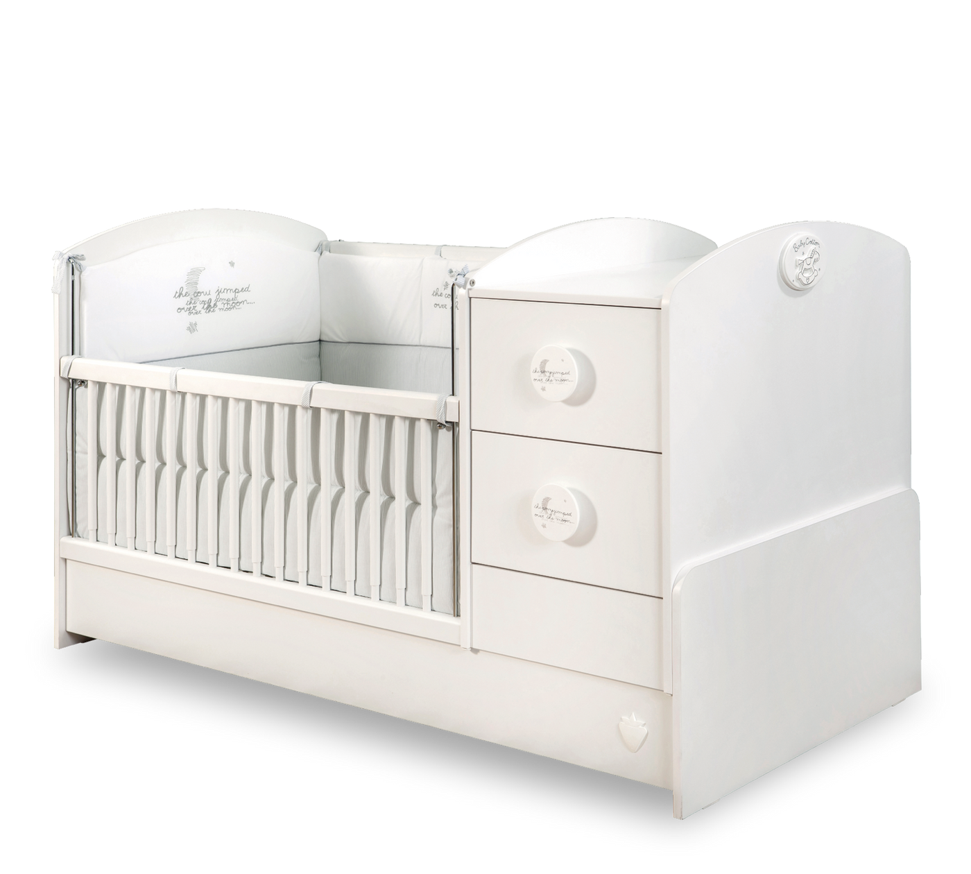 Baby Cotton St Convertible Baby Bed [75x160 Cm]