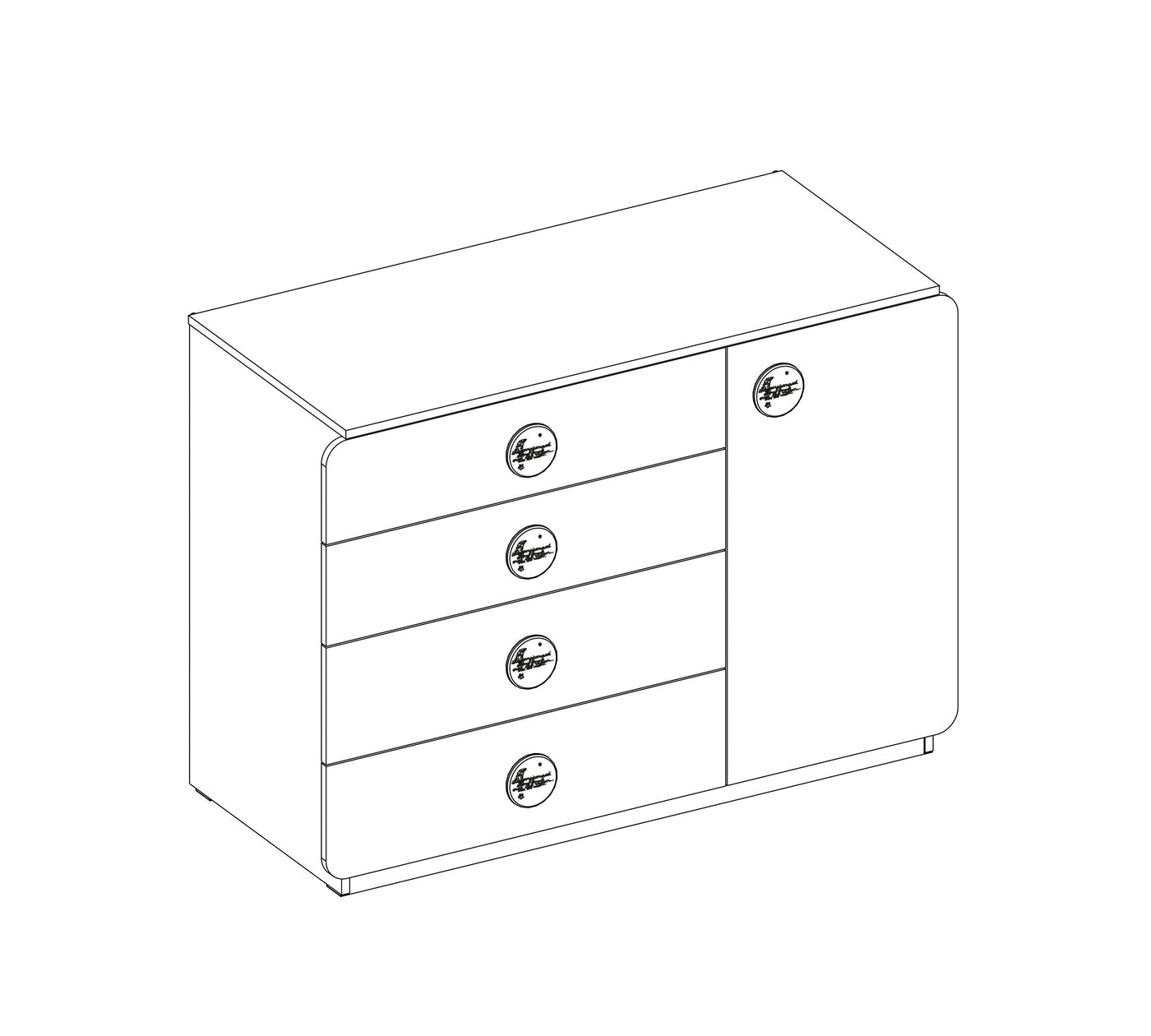 Baby Cotton Large Dresser