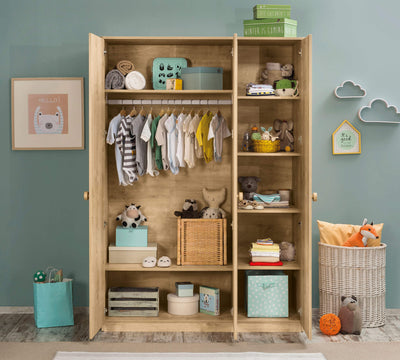 Mocha 3 Doors Wardrobe - ON ORDER ONLY