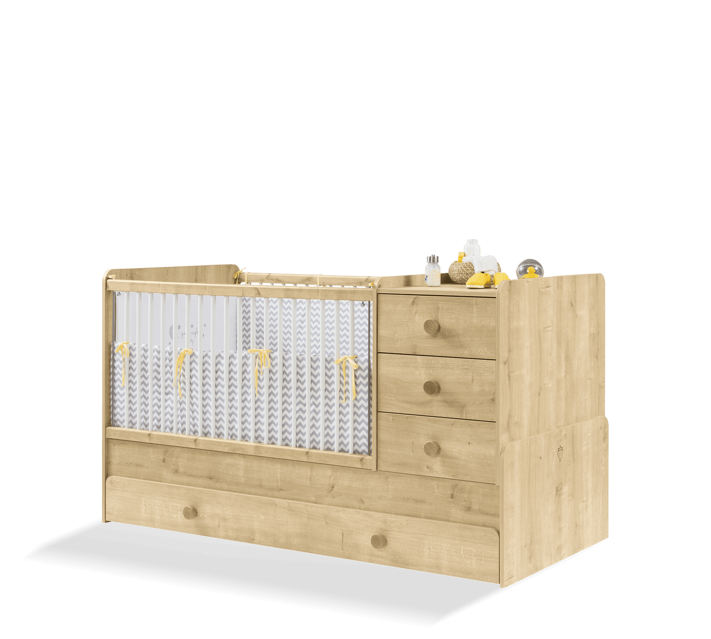 Mocha Convertible Baby Bed [With Parent Bed] [80x180 Cm]