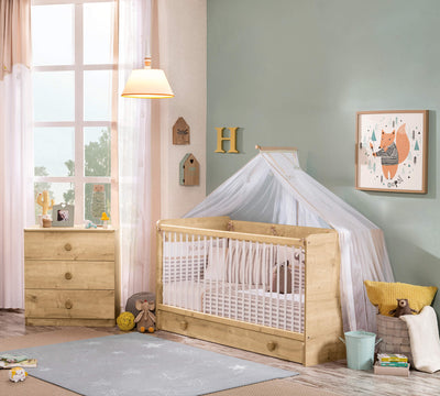 Mocha Baby Bed [70x140 Cm]