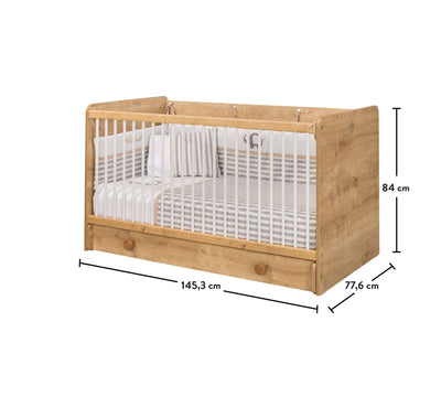 Mocha Baby Bed [70x140 Cm]