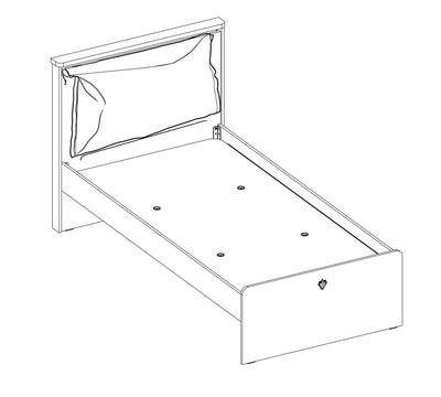 Mocha Bed [100x200 Cm]