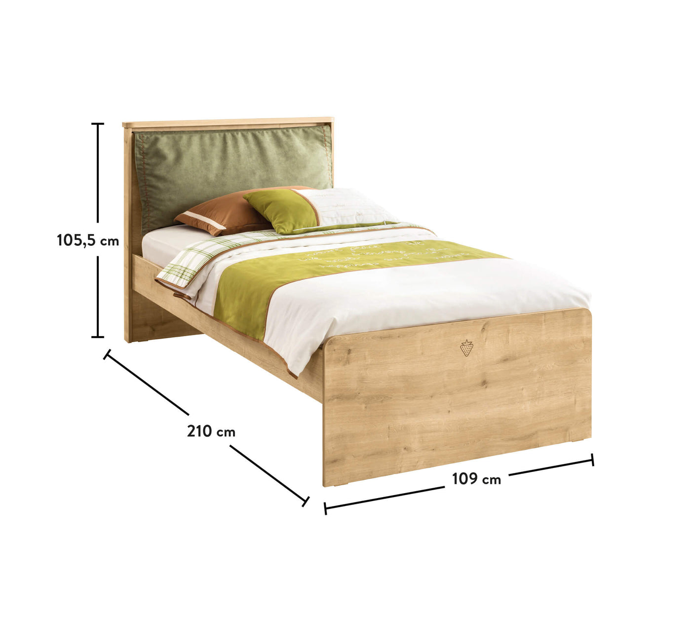 Mocha Bed [100x200 Cm]