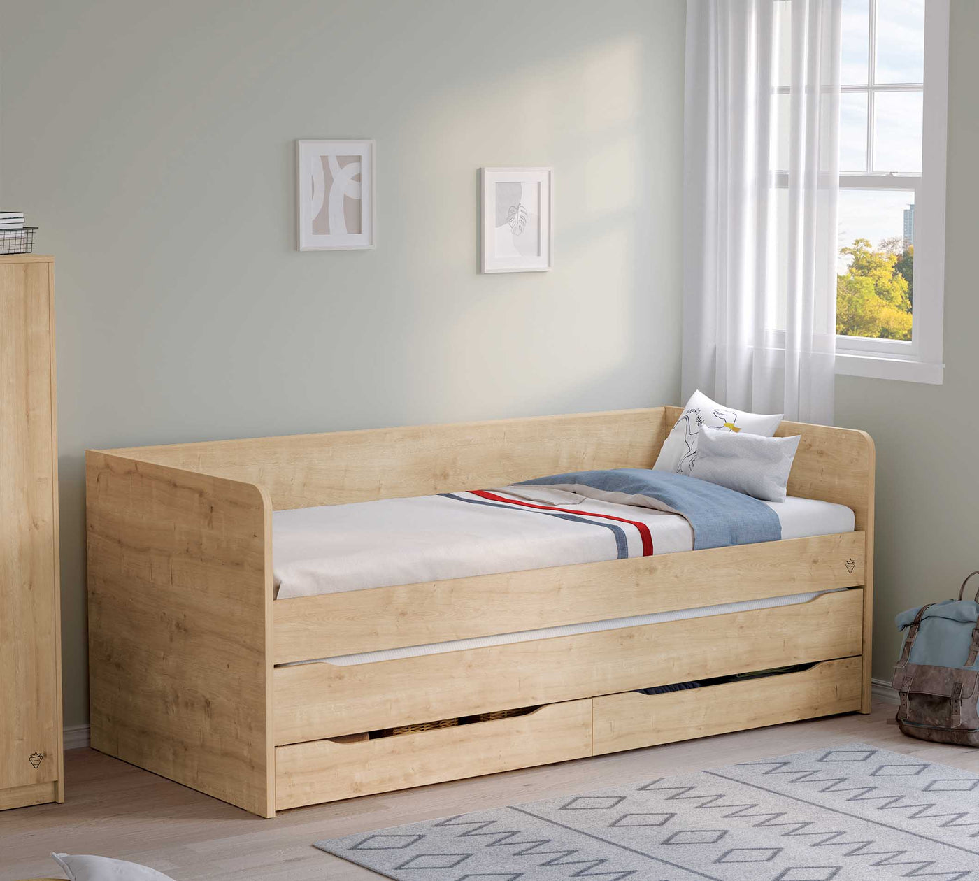 Mocha Studio Drawer Pull-out Bed [90x200 Cm] - ON ORDER ONLY