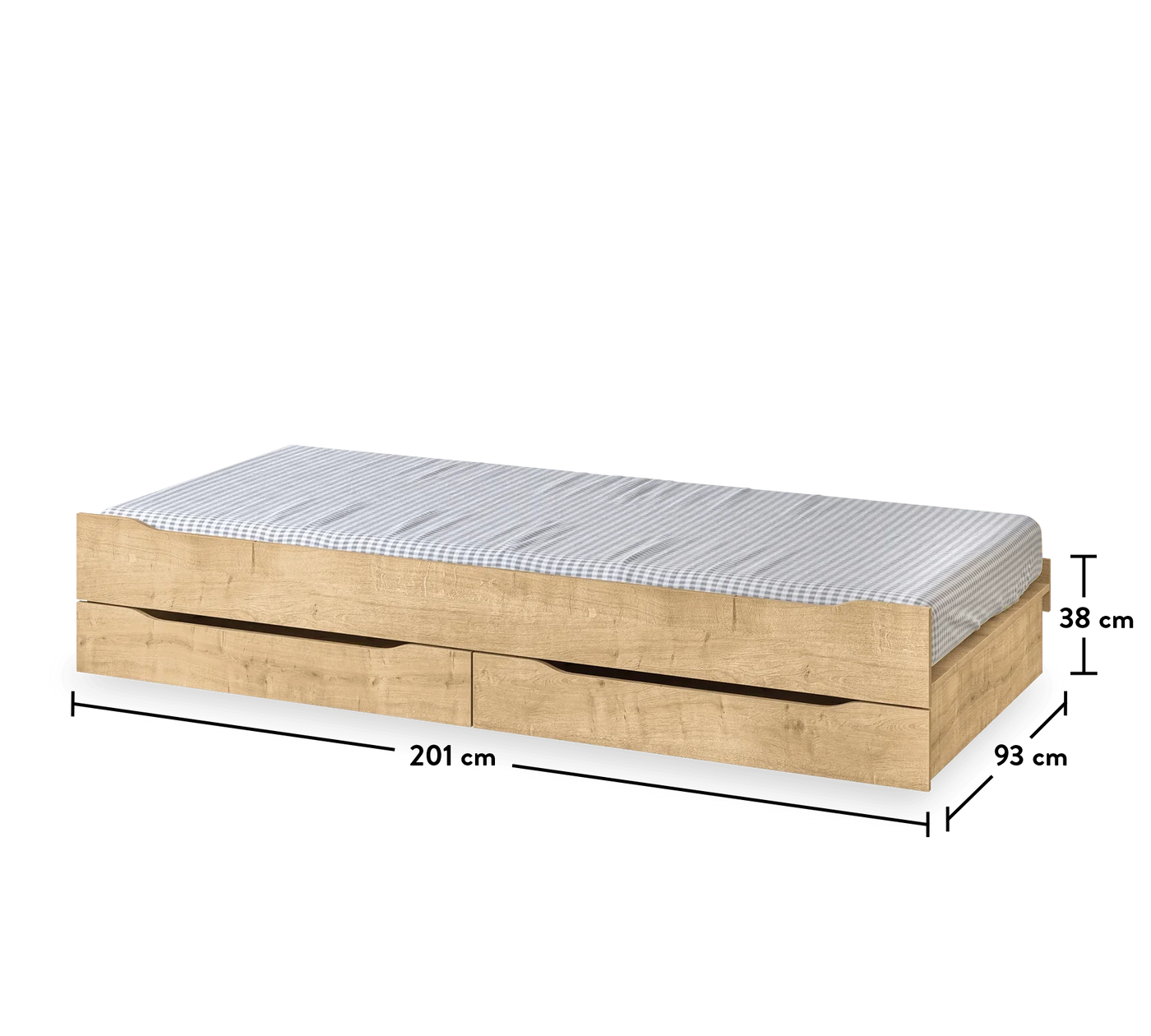 Mocha Studio Drawer Pull-out Bed [90x200 Cm] - ON ORDER ONLY