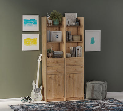 Mocha Bookcase With Drawer - ON ORDER ONLY