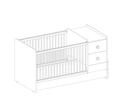 Natura Baby St Convertible Baby Bed [75x160 Cm]