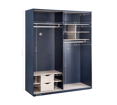 Trio Sliding Wardrobe - ON ORDER ONLY