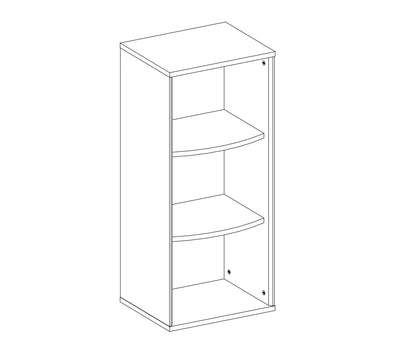 Trio Doorless Cabinet