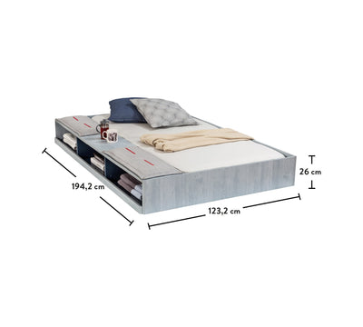 Trio Pull-out Bed With Partitions [90x190 Cm] - ON ORDER ONLY