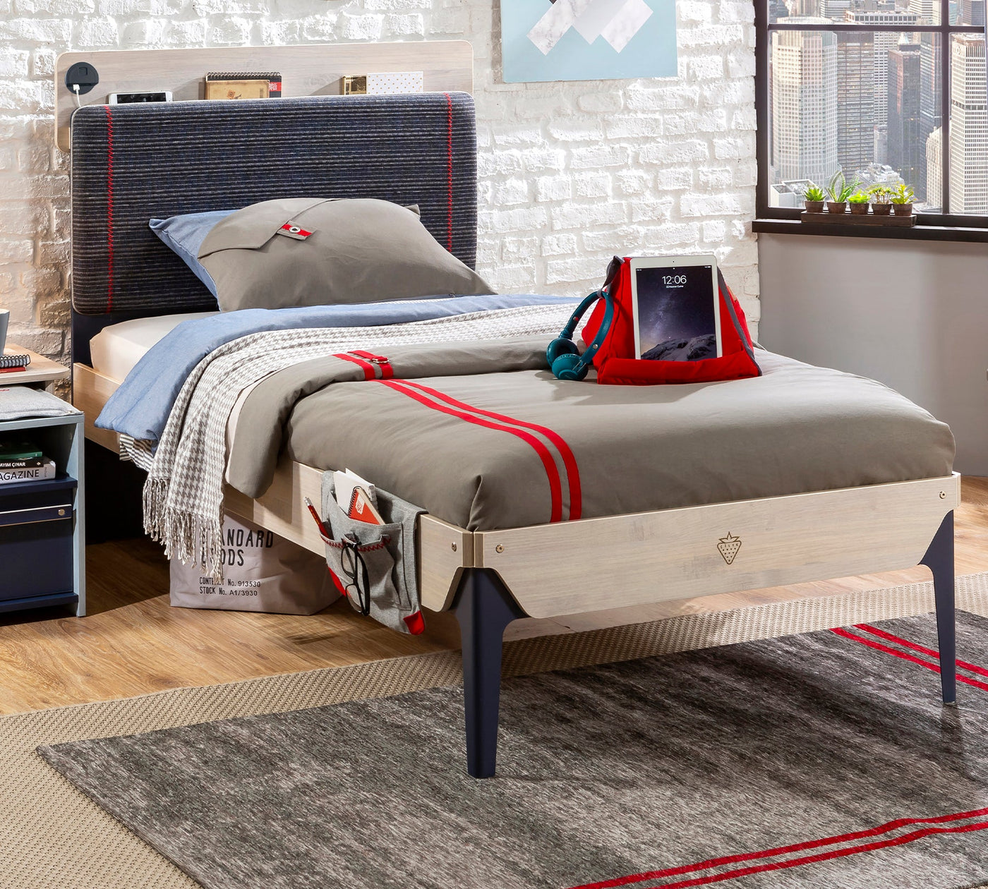 Trio Line Bed [100x200 Cm]