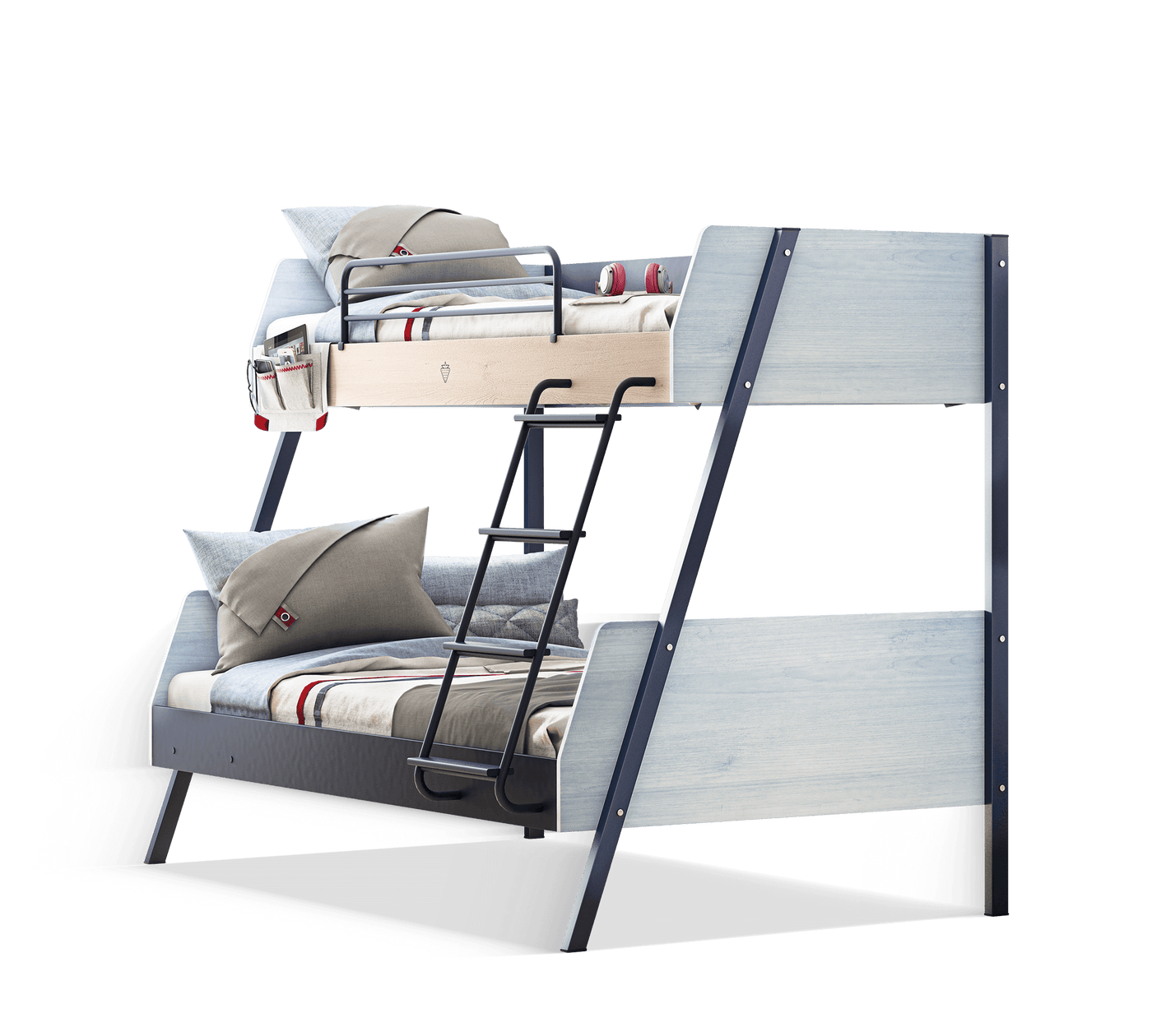Trio Large Bunk Bed [90x200 - 120x200 Cm]